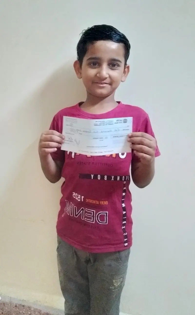 School fee paid for child
